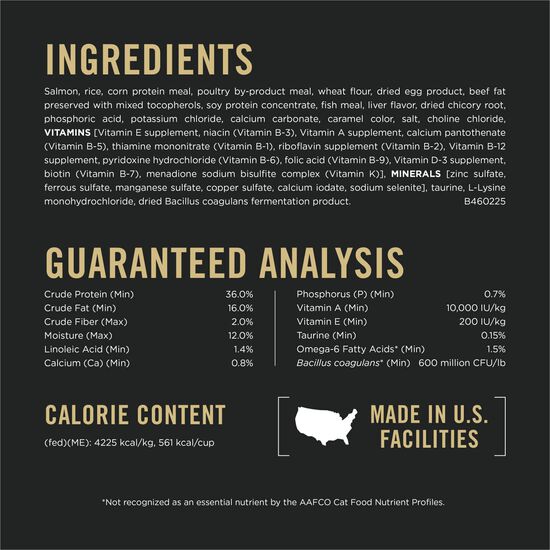 Nourriture s&egrave;che formule sp&eacute;cialis&eacute;e &laquo; LiveClear &raquo; au saumon et riz pour chats, 1,59 kg Image NaN