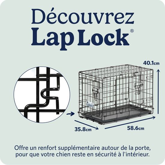 Cage pliante &agrave; deux portes pour chiens Image 6.0