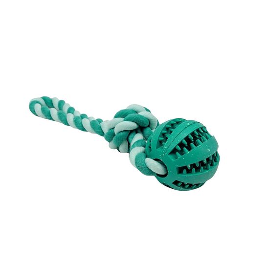 Jouet dentaire balle avec corde pour chiens Image NaN