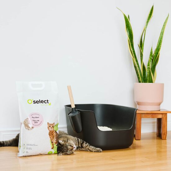Liti&egrave;re naturelle agglom&eacute;rante &agrave; base de fibre de pois non-parfum&eacute;, 4,5 kg Image NaN