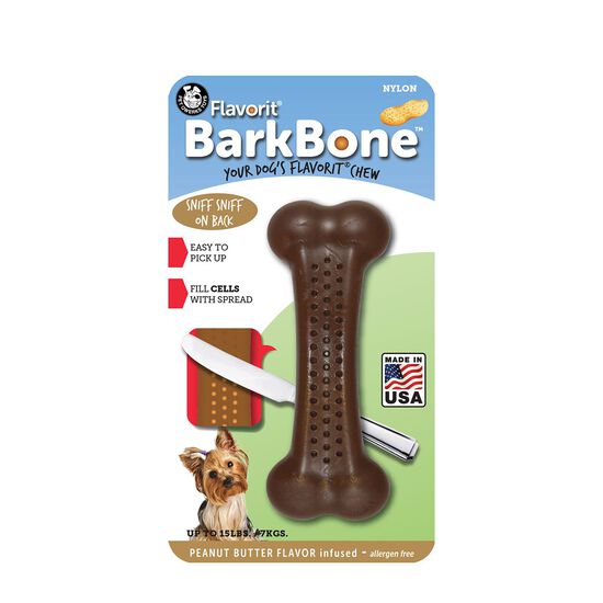 BarkBone Flavorit® nylon bone for dogs, peanut butter Image NaN