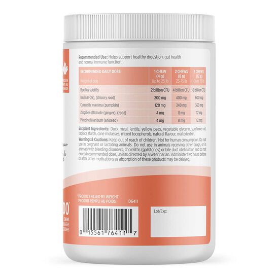 Suppl&eacute;ment probiotique + pour chiens,  400 g Image NaN