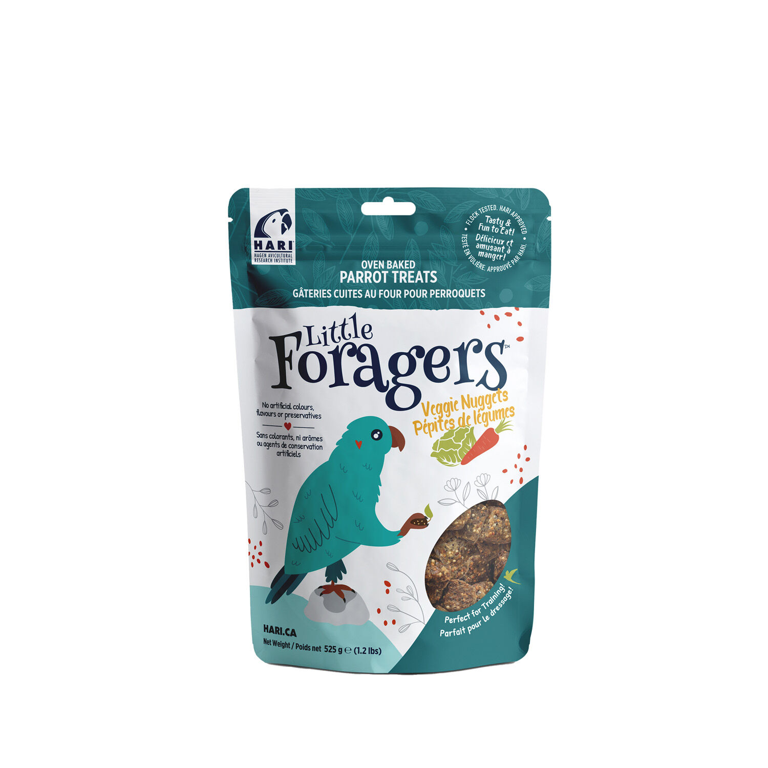 Little Foragers Parrot Veggie Nuggets Treats, 525 g Hari | Mondou