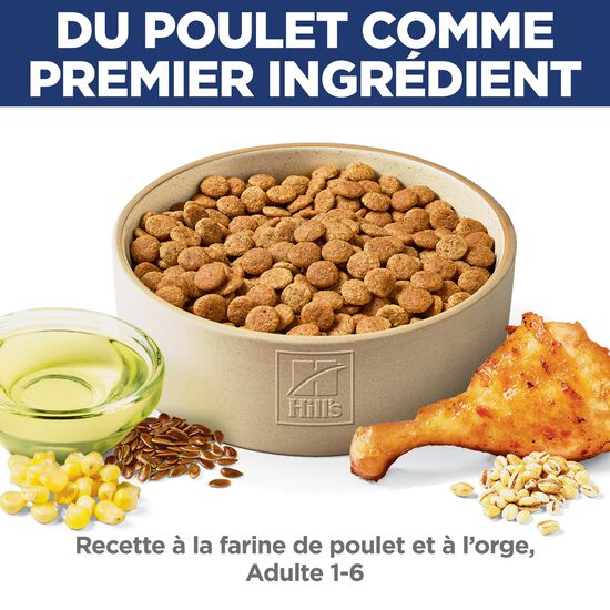 Nourriture sèche au poulet et à l’orge pour chiens adultes, 15,9 kg Image NaN