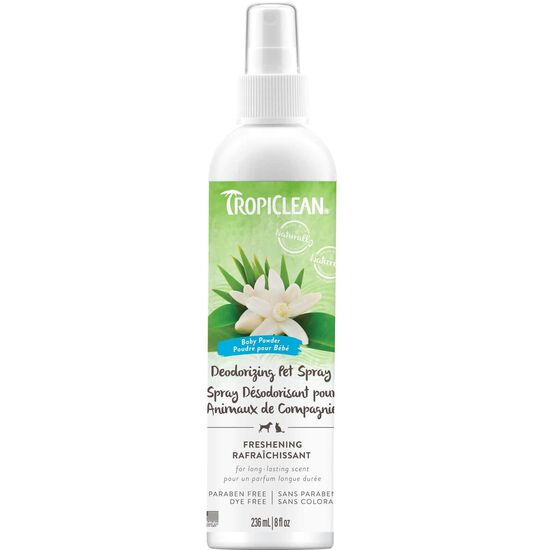 Spray d&eacute;sodorisant &agrave; base de talc pour animaux domestiques, 236 ml Image NaN