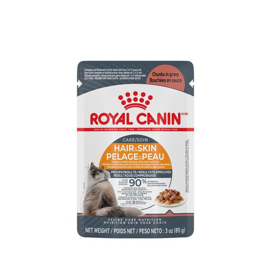 Feline Care Nutrition™ Hair & Skin Care Chunks in Gravy Pouch Cat Food Image NaN