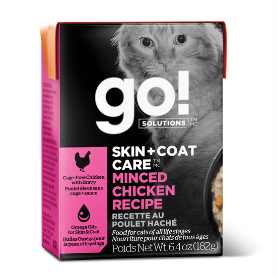 Skin + Coat Care Minced Chicken Recipe for Cats, 182 g Image NaN