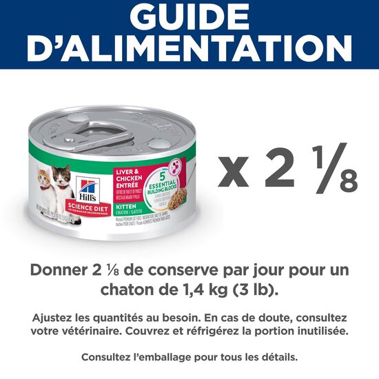 Entr&eacute;e de foie et poulet pour chatons, 82 g Image NaN