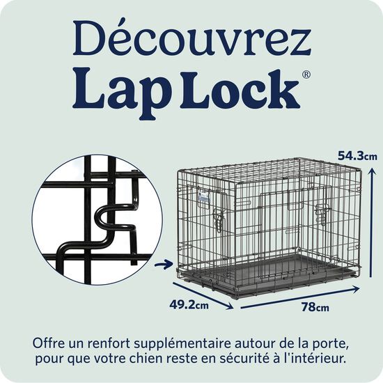 Cage pliante &agrave; deux portes pour chiens Image 6.0