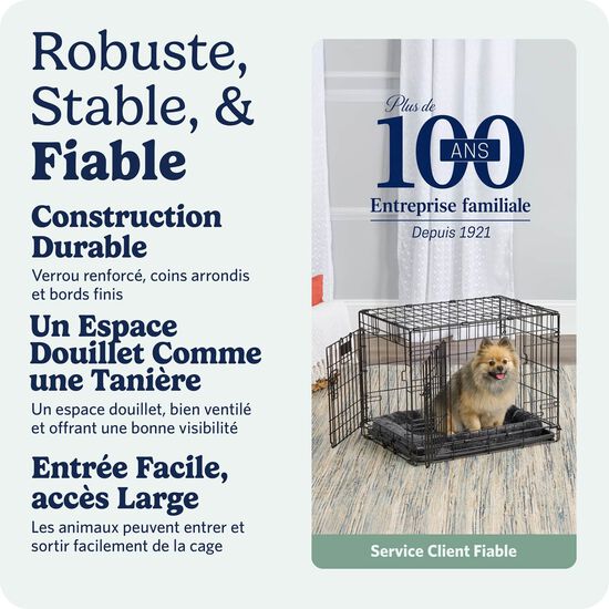 Cage pliante &agrave; deux portes pour chiens Image 7.0