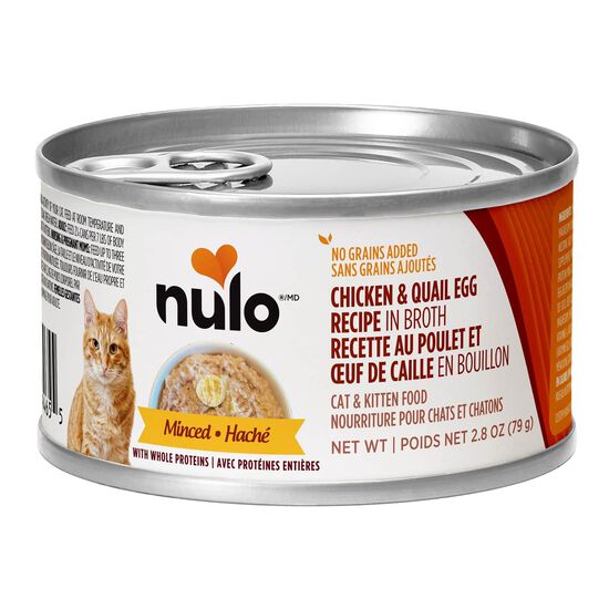 Grain Free Chicken and Quail Egg in Broth Wet Food for Cats and Kittens, 79 g Image NaN