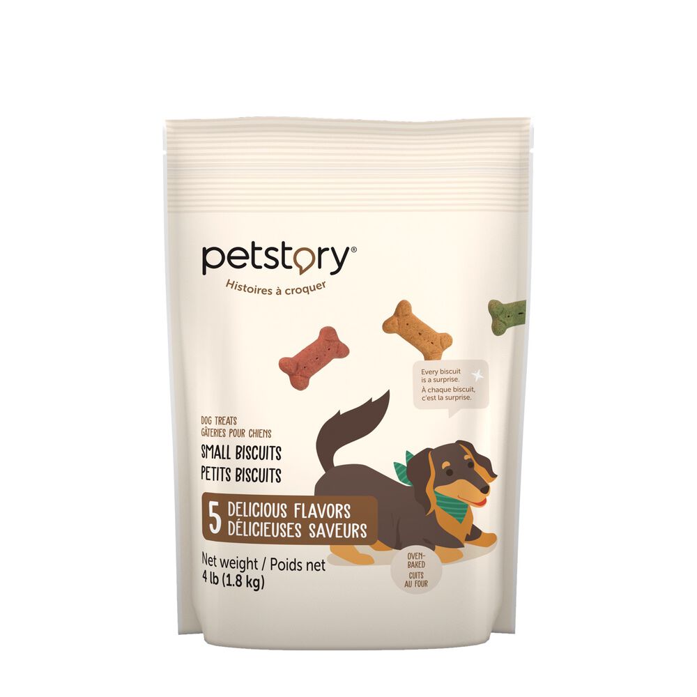 Petits biscuits pour chiens, 5 saveurs