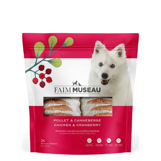 Raw dog food, chicken and cranberries Image NaN