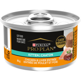 Entr&eacute;e humide de poulet et foie formule d&eacute;veloppement pour chatons, 85 g