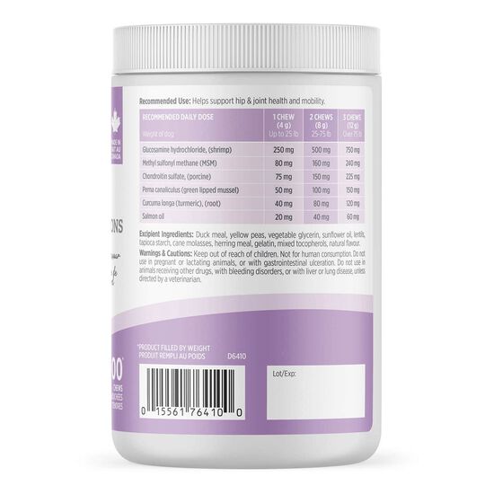 Suppl&eacute;ment hanches et articulations pour chiens,  400 g Image NaN