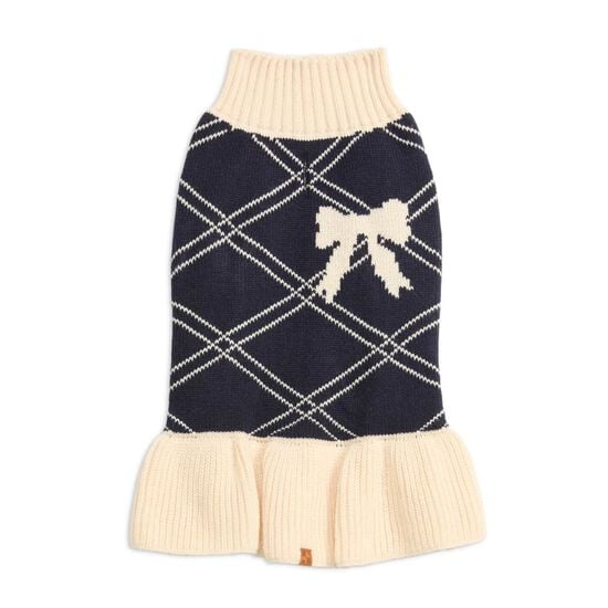 Robe en tricot motif jacquard avec boucle pour chiens Image NaN