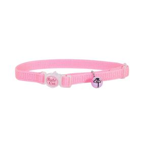 Collier Breakaway ajustable pour chats, Rose Vif