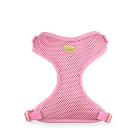 Mesh harness for very small dog, pink