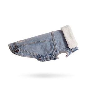 Veste denim Elasto-fit&reg; Nordique pour chiens, D&eacute;lav&eacute; clair