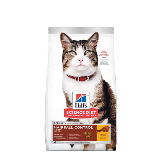 Adult Hairball Control Dry Chicken Cat Food, 7.03 kg Image NaN