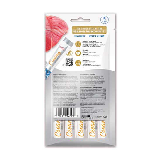 G&acirc;terie &agrave; l&eacute;cher au thon Creamy Booster pour chats &acirc;g&eacute;s Image 2.0
