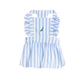 Striped Poplin Dress for Dogs