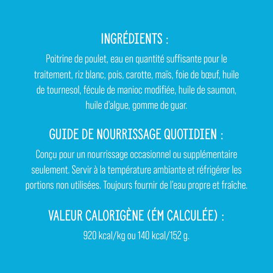 Garniture Style maison bol de poulet et riz pour chiens, 152 g Image NaN