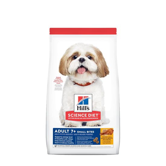 Senior 7+ Chicken Meal, Barley & Brown Rice Small Bites for Dogs, 6.80 kg Image NaN