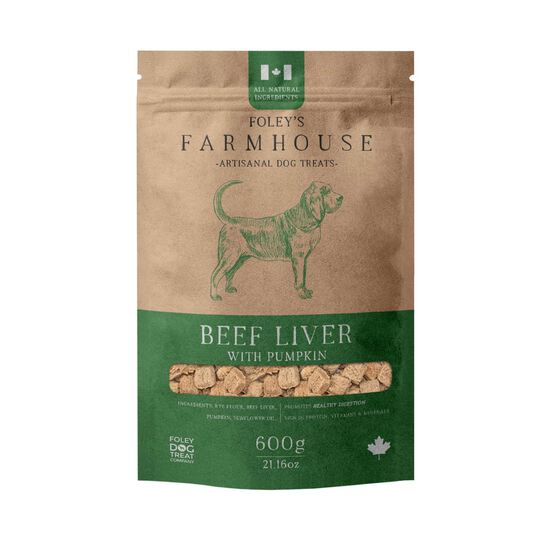 Farmhouse Beef Liver with Pumpkin Treats for Dogs, 600 g Image NaN