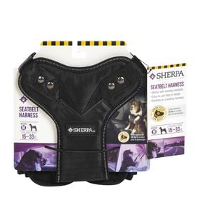 Seat belt safety harness, black