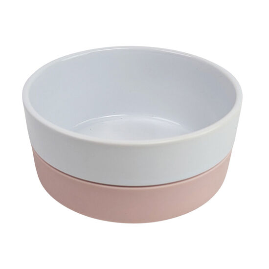 Bol en céramique et silicone, pêche Image NaN