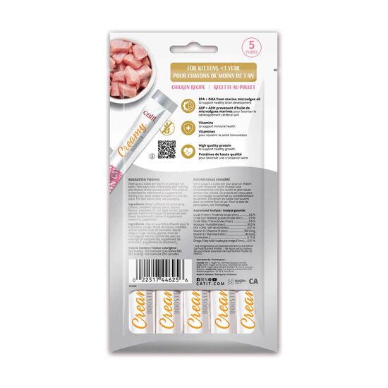 G&acirc;terie &agrave; l&eacute;cher au poulet Creamy Booster pour chatons Image 2.0