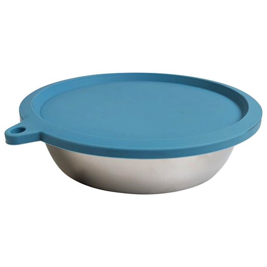 Bol en acier inoxydable avec couvercle en silicone Image NaN