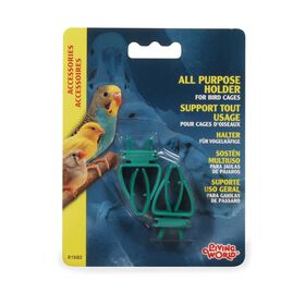Support polyvalent en plastique pour oiseaux