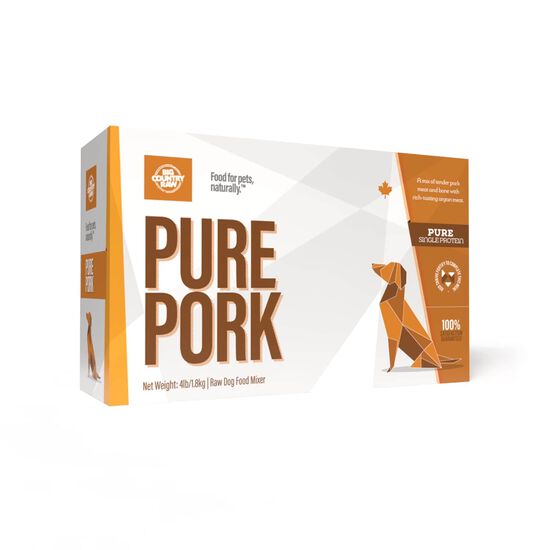 Nourriture crue repas pur porc, 1,8 kg Image NaN