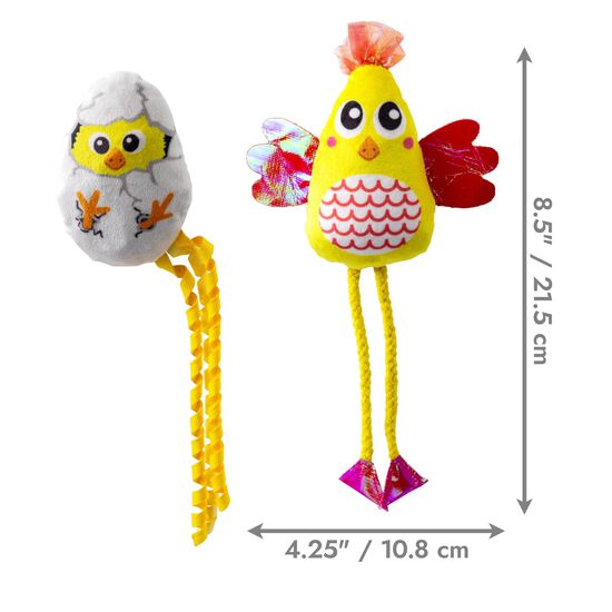 Scrattles Chicken Plush Toys for Cats Image NaN