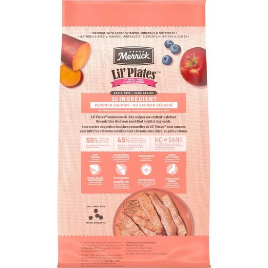 Lil' Plates Grain Free Real Salmon and Sweet Potato Dry Food for Small Breed Dogs Image NaN