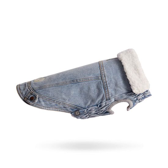 Veste denim Elasto-fit&reg; Nordique pour chiens, D&eacute;lav&eacute; clair Image NaN