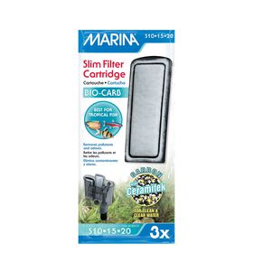 Marina Bio Carb Cartridge for Slim Filters, 3 pack