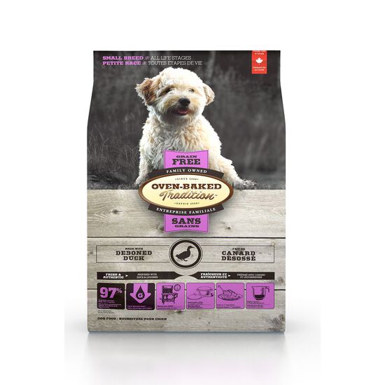 Oven Baked Tradition grain free duck small breed dog food Image NaN