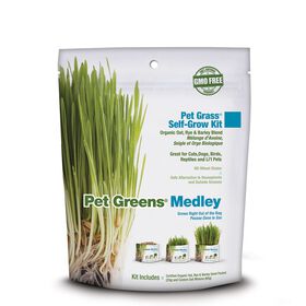 Self-grow organic grass medley for pets