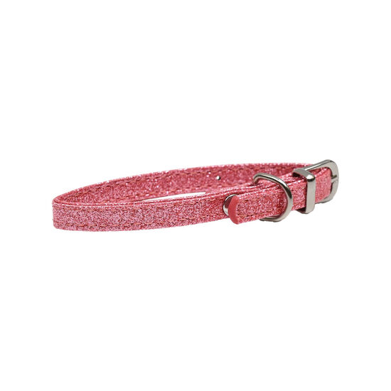 Mini collier pour chiens, Rose scintillant Image NaN