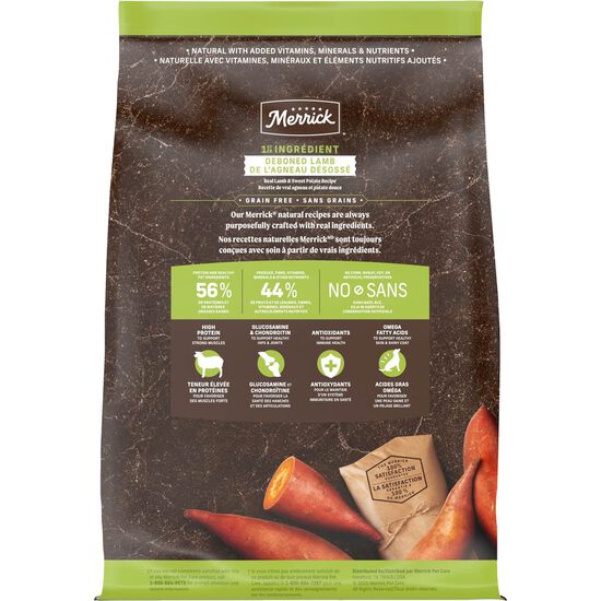 Grain Free Real Lamb and Sweet Potato Dry Food for Adult Dogs Image NaN