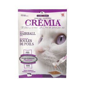 Purée Crèmia formule boule de poils au canard pour chats