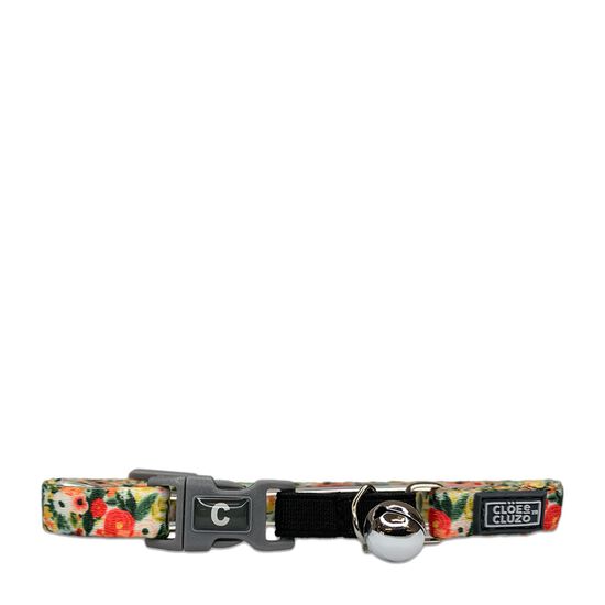 Adjustable printed Cat Collar, Flowers Image NaN