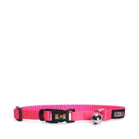 Vibrant pink reflective cat collar