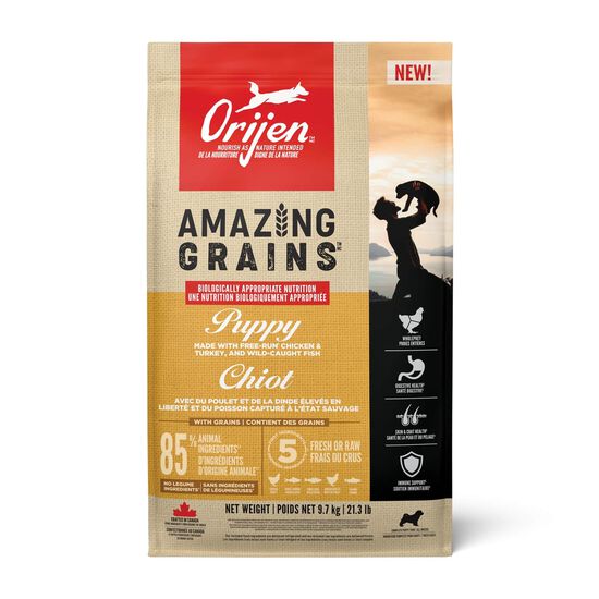Nourriture sèche Amazing Grains pour chiot, 9,7 kg Image NaN