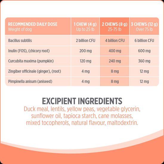 Suppl&eacute;ment probiotique + pour chiens,  400 g Image NaN