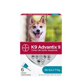 Topical Flea Tick and Mosquito Protection for Dog 4.6-11kg, 6 pack