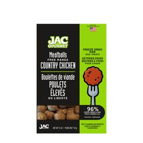Freeze-dried raw chicken meatballs for dogs